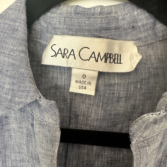 Sara Campbell 100% Linen Button Down - Picture 5 of 7